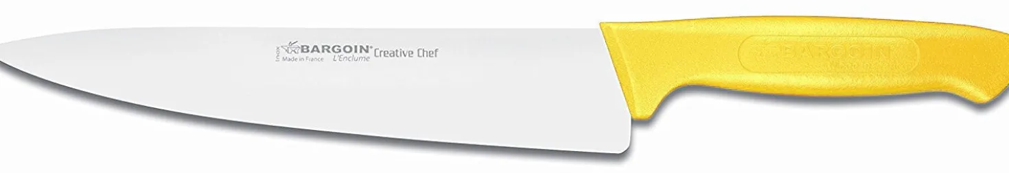 Couteau de chef Bargoin Creative Chef 20cm manche surmoulé jaune