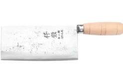 Couteau de chef chinois artisanal japonais 17cm Hatsukokoro Sentan Migaki en érable