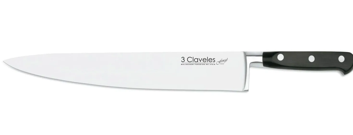 Couteau de chef 3 Claveles Forgé acier inox 30cm