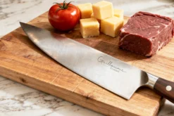 Couteau de chef 20cm Guillaume Leonard Cuistot en acier inoxydable et bois de santal rouge