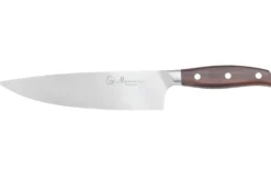 Couteau de chef 20cm Guillaume Leonard Cuistot en acier inoxydable et bois de santal rouge