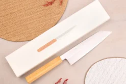 Couteau de chef 21cm japonais artisanal Hado Ginsan Cherry