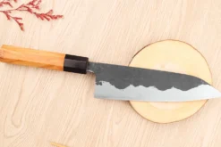Couteau de chef 18cm japonais artisanal Yoshimune par Kawamura Black WS2