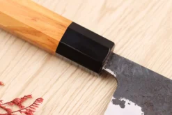 Couteau de chef 18cm japonais artisanal Yoshimune par Kawamura Black WS2