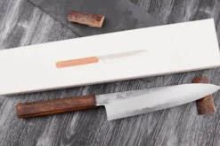 Couteau de chef 21cm japonais artisanal Hado Kirisame Shirogami