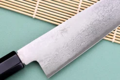 Couteau de chef 21cm japonais artisanal Nakamura Kaishin Ginsan Damas