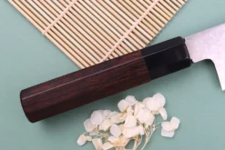 Couteau de chef 21cm japonais artisanal Nakamura Kaishin Ginsan Damas