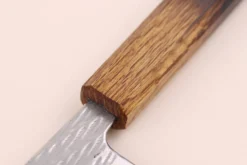 Couteau de chef 21cm japonais artisanal Wusaki Nawame AUS10 damas