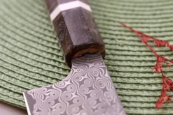 Couteau de chef 23cm japonais artisanal Nigara Hamono Anmon Damascus SG2