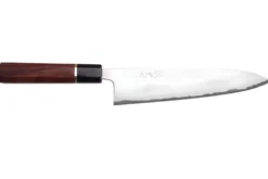 Couteau de chef 21cm japonais artisanal Toshihiro Wakui Shirogami 2 San Maï poli