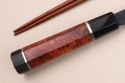 Couteau de chef 21cm japonais artisanal Kisuke Manaka Enn en cognassier avec 2 anneaux