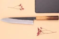 Couteau de chef 24cm japonais artisanal Hado Sumi WS2