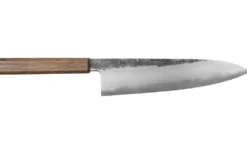 Couteau de chef 24cm japonais artisanal Hado Sumi B1D manche en chêne