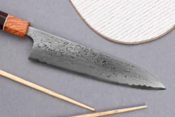 Couteau de chef 21cm japonais artisanal Toshihiro Wakui Aogami 2 damas laminé