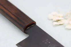 Couteau de chef 21cm japonais artisanal Nakamura Kaishin Ginsan Black Damas