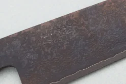 Couteau de chef 21cm japonais artisanal Nakamura Kaishin Ginsan Black Damas