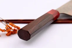 Couteau de chef 21cm japonais artisanal Takeshi Saji VG10 Rainbow Nashiji