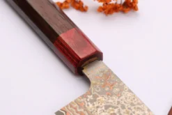 Couteau de chef 24cm japonais artisanal Takeshi Saji VG10 Rainbow Nashiji
