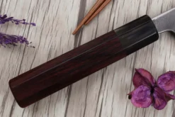 Couteau de chef 21cm japonais artisanal Toshihiro Wakui Shirogami 2 San Maï nashiji