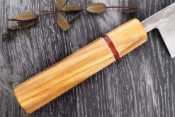 Couteau de chef 21cm japonais artisanal Yuzo SLD olivier et sequoia