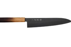 Couteau de chef 24cm japonais Sakai Takayuki Kurokage VG10 manche en chêne brûlé
