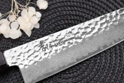 Couteau de chef 21cm japonais Sakai Takayuki Kashi Urushi VG10 damas