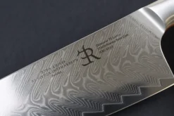 Couteau de chef 21cm Ryda Knives ST650 Damas et manche en olivier