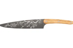 Couteau de chef Deejo Sakura 20cm manche en bois d'olivier