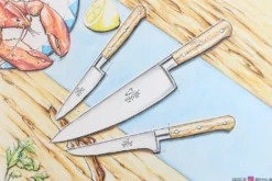 Couteau de chef forgé Sabatier Brocéliande 20cm manche en hêtre