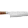 Couteau de chef japonais artisanal forgé Takeshi Saji R2 Tsuchime 21cm