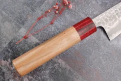 Couteau de chef japonais artisanal Tsunehisa Aogami Super martelé 18cm
