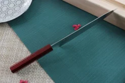 Couteau de chef japonais artisanal Kei Kobayashi SG2 Heptagone 21cm
