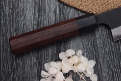 Couteau de chef japonais artisanal Nao Yamamoto Damas AS brut de forge 18cm