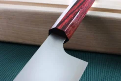 Couteau de chef japonais artisanal Kei Kobayashi SG2 Heptagone 24cm