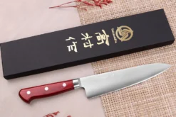 Couteau de chef japonais artisanal Takamura SGR 18cm acier SPG2