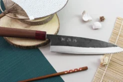 Couteau de chef japonais artisanal Wusaki Yuzo BS2 21cm