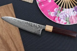 Couteau de chef japonais 18cm Tsunehisa SLD Damas bois de rose