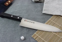 Couteau de chef japonais Kanetsugu Rev 21 lame 18cm micro dentée