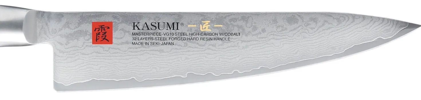 Couteau de chef japonais Kasumi Masterpiece damas haut de gamme 20cm