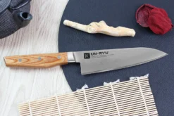 Couteau de chef japonais Shimomura Un-Ryu 17cm damas 33 couches