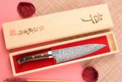 Couteau de chef japonais Takeshi Saji R2 Damas Mosaïque 18cm