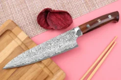 Couteau de chef japonais Takeshi Saji R2 Damas Mosaïque 18cm