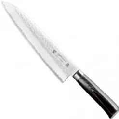 Couteau de chef japonais Tamahagane Tsubame lame martelée 24cm acier VG5