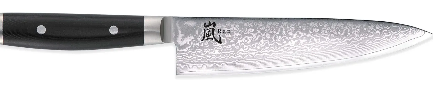Couteau de chef japonais Yaxell RAN lame 20cm damas 69 couches