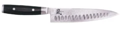Couteau de chef japonais Yaxell RAN lame 20cm alvéolé damas 69 couches