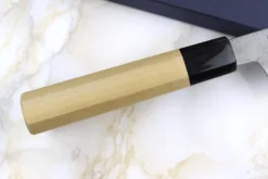 Couteau de chef kiritsuke 24cm japonais artisanal Sakai Kikumori Kikuzuki Rin