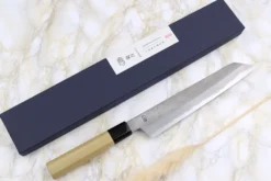 Couteau de chef kiritsuke 24cm japonais artisanal Sakai Kikumori Kikuzuki Rin