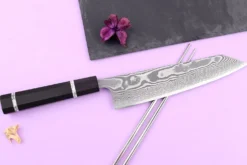 Couteau de chef kiritsuke 21cm japonais artisanal Yuzo Kanko Damas SG2