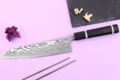 Couteau de chef kiritsuke 21cm japonais artisanal Yuzo Kanko Damas SG2