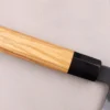 Couteau de chef kiritsuke 21cm japonais artisanal Hinoura Mutsumi Ajikataya Black Nashiji